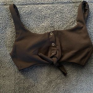 Black bikini top
